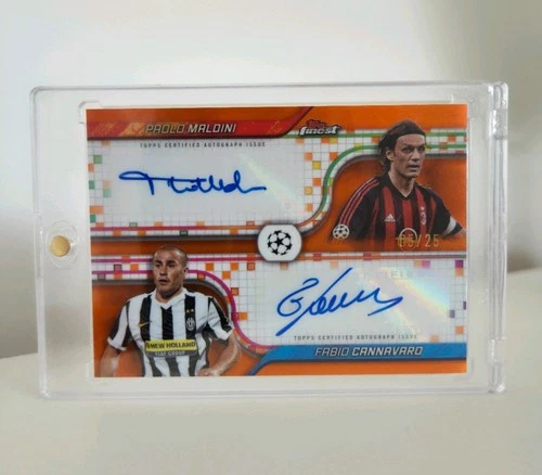 Paolo Maldini & Fabio Cannavaro 2024 Topps Finest /25