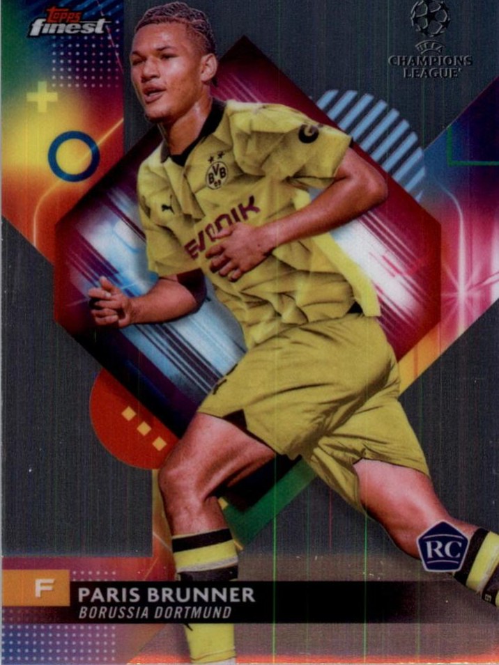 Paris Brunner 2023 Topps Finest UEFA Club Competitions
