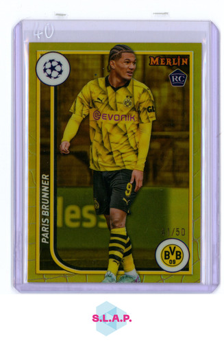 Paris Brunner 2023 Topps Merlin Chrome Gold /50