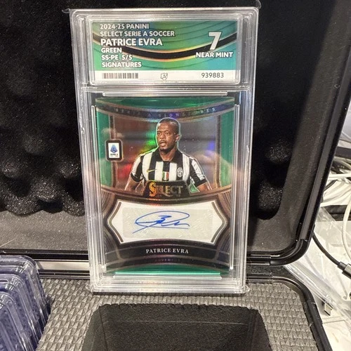 Patrice Evra 2024 Panini Select Green Prizm /5