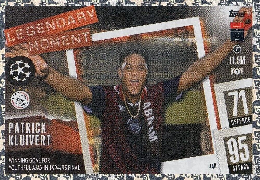 Patrick Kluivert 2023 Topps Match Attax UEFA Club Competitions