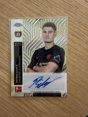 Patrick Schick 2025 Topps Bundesliga Chrome Gold Refractor /50