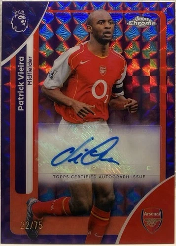 Patrick Vieira 2025 Topps Chrome Purple Refractor /75