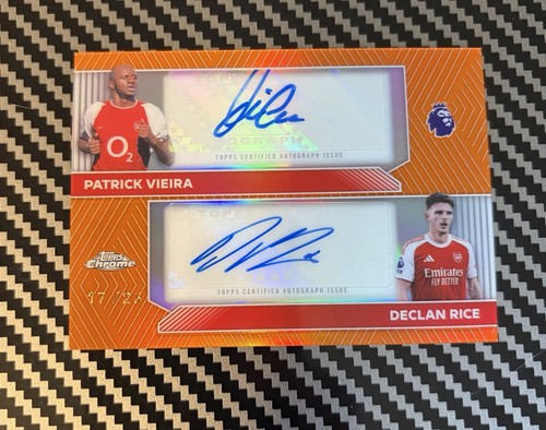 Patrick Vieira & Declan Rice 2026 Topps Chrome /25