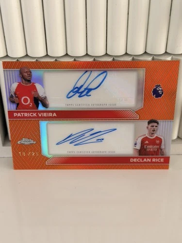 Patrick Vieira & Declan Rice 2025 Topps Chrome PL /25