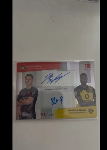 Patrik Schick and Serhou Guirassy 2025 Topps Chrome /75