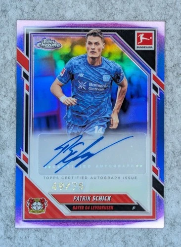 Patrik Schick 2025 Topps Bundesliga Chrome Purple /75