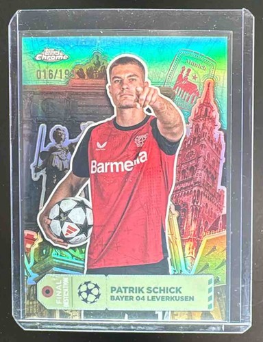 Patrik Schick 2024 Topps Chrome Aqua Refractor /199