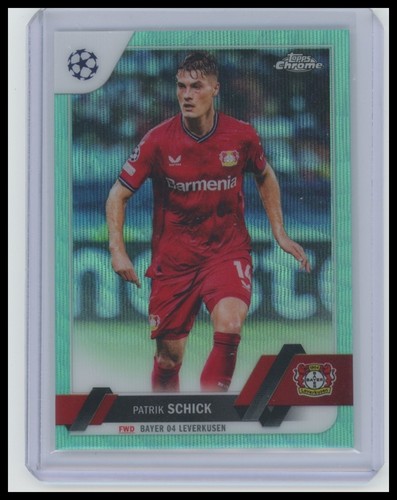 Patrik Schick 2022 Topps Chrome Aqua Wave Refractor /199