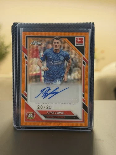 Patrik Schick 2025 Topps Chrome Bundesliga Orange /25