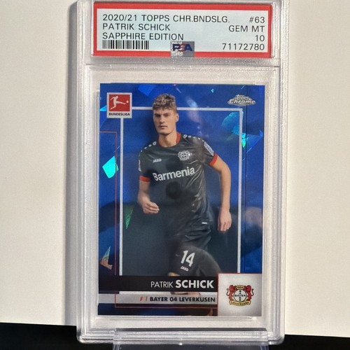 Patrik Schick 2021 Topps Chrome Bundesliga Sapphire Edition