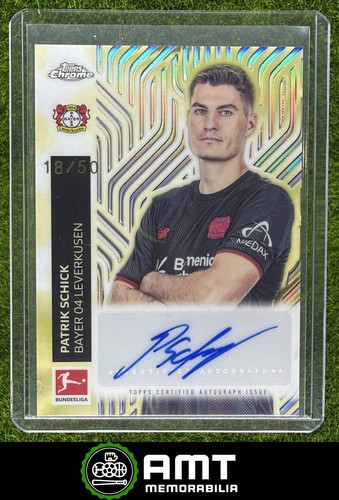 Patrik Schick 2025 Topps Chrome Gold Magic /50