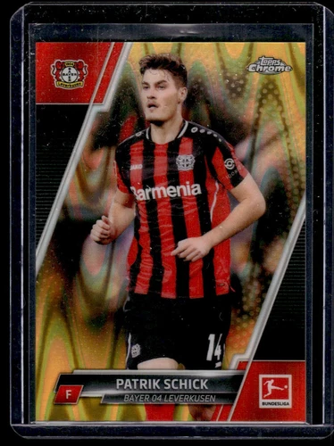 Patrik Schick 2021 Topps Chrome Gold RayWave Refractor