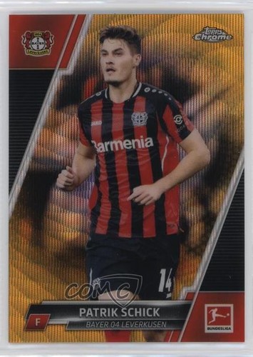 Patrik Schick 2021 Topps Chrome Gold Wave Refractor /50