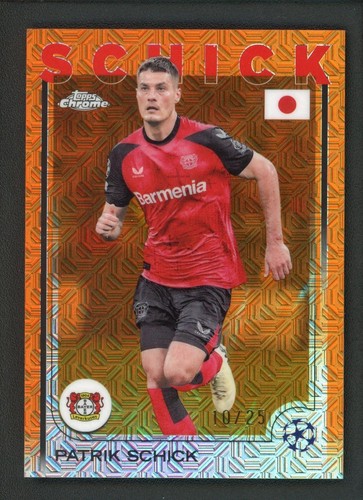 Patrik Schick 2025 Topps Chrome Orange /25