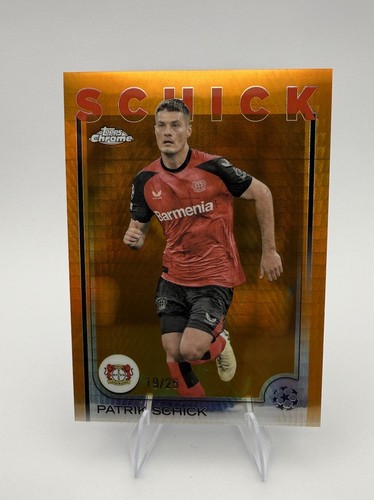 Patrik Schick 2024 Topps Chrome Orange Refractor /25