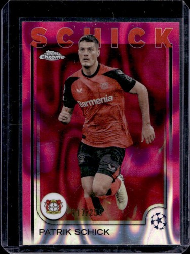 Patrik Schick 2024 Topps Chrome Pink Lava Refractor /250