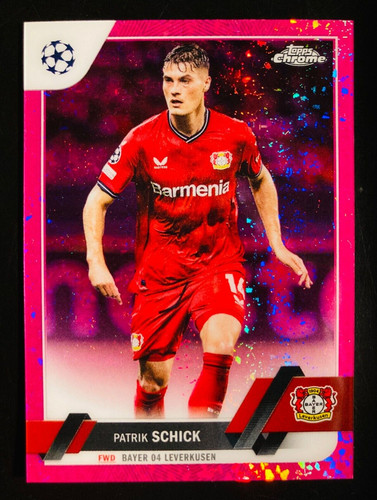 Patrik Schick 2023 Topps Chrome Pink Refractor /175