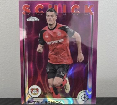 Patrik Schick 2024 Topps Chrome Purple /75