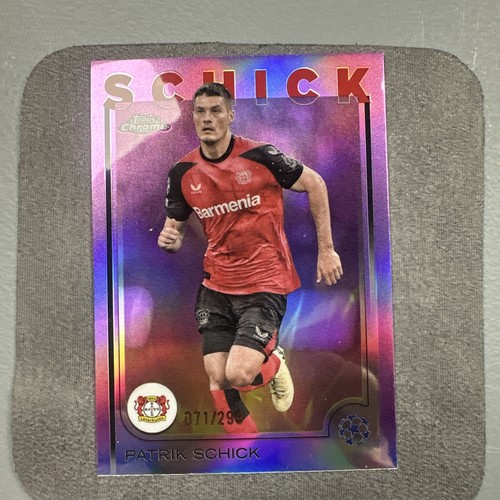 Patrik Schick 2024 Topps Chrome UEFA Violet Refractor /299