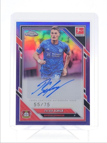 Patrik Schick 2025 Topps Cromo Bundesliga Viola /75