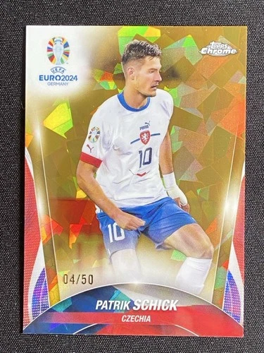 Patrik Schick 2024 Topps Cromo Zafiro UEFA Euro Oro /50