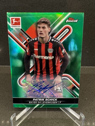 Patrik Schick 2021 Topps Finest Green Refractor /50