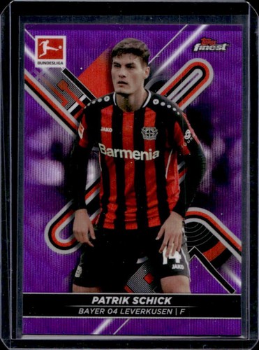 Patrik Schick 2021 Topps Finest Purple Wave Refractor /250
