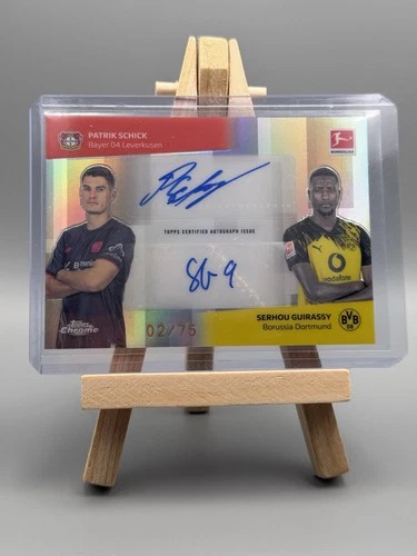 Patrik Schick & Serhou Guirassy 2025 Topps Bundesliga Chrome 2/75