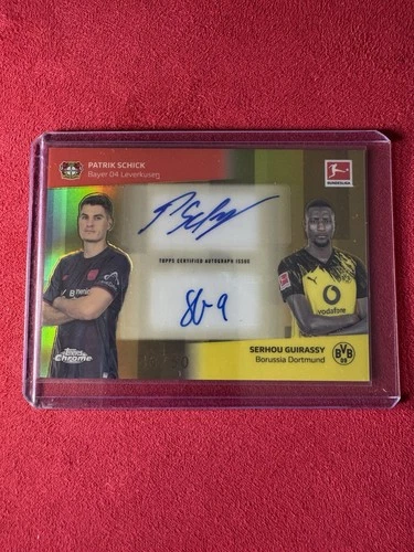 Patrik Schick & Serhou Guirassy 2025 Topps Chrome /50