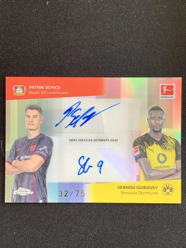 Patrik Schick, Serhou Guirassy 2025 Topps Chrome /75