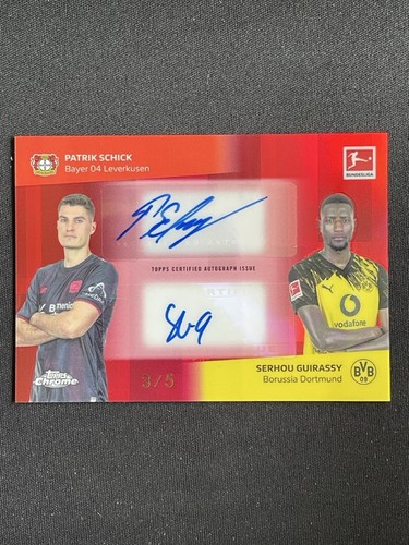 Patrik Schick, Serhou Guirassy 2025 Topps Chrome Red /5