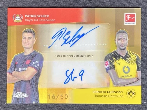 Patrik Schick, Serhou Guirassy 2025 Topps Cromo Bundesliga /50