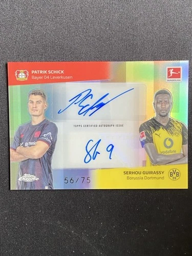 Patrik Schick, Serhou Guirassy 2025 Topps Cromo Bundesliga /75