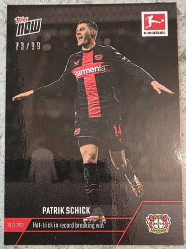 Patrik Schick 2023 Topps Now Bundesliga Black /99