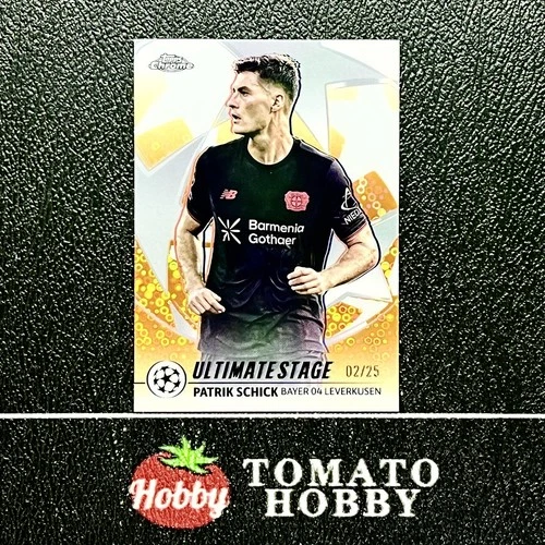 Patrik Schick 2025 Topps UEFA 2025-26 Ultimate Stage Orange Refractor /25