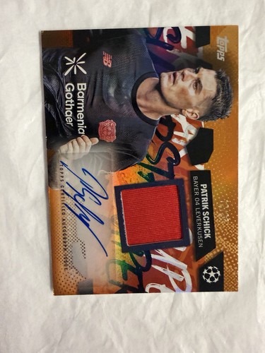 Patrik Schick 2025 Topps UEFA Orange Patch /25