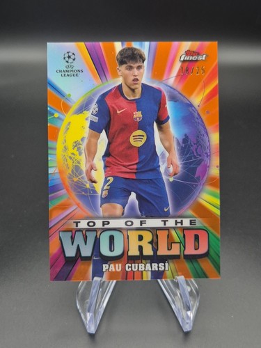 Pau Cubarsí 2024 Topps Finest Parallel /25