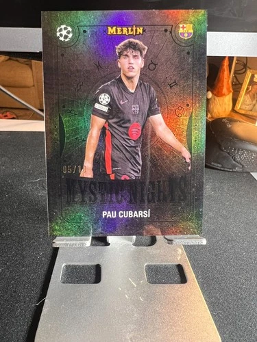 Pau Cubarsí 2024 Topps Merlin Chrome Negro /10