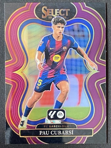 Pau Cubarsí 2025 Panini Select Purple Prizm /125