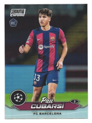Pau Cubarsí 2024 Topps Stadium Club Refractor