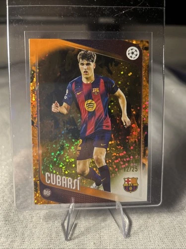 Pau Cubarsí 2025 Topps UEFA Club Competition /25