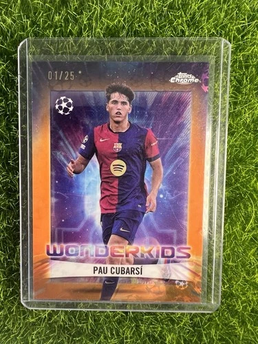Pau Cubarsi 2024 Topps Chrome Orange /25
