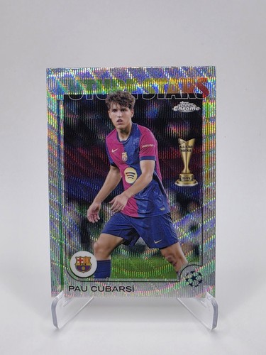 Pau Cubarsi 2024 Topps Chrome Wave Refractor