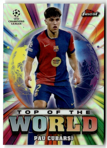 Pau Cubarsi 2025 Topps Finest Champions League Refractor