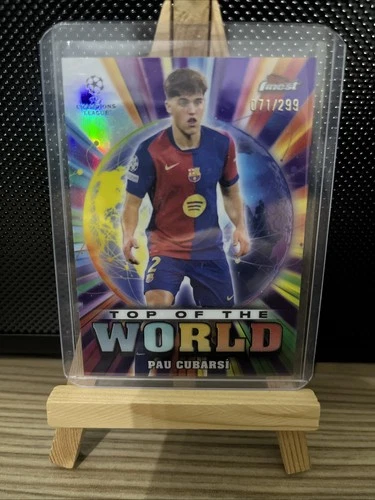 Pau Cubarsi 2024 Topps Finest Purple Refractor /299