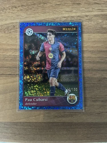 Pau Cubarsi 2024 Topps Merlin Chrome Blue /150
