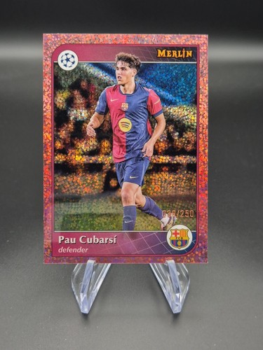 Pau Cubarsi 2024 Topps Merlin Chrome Parallel /250