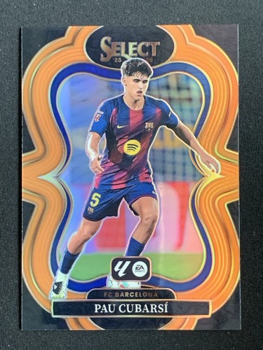 Pau Cubarsi 2025 Panini Select Naranja Prizm /75