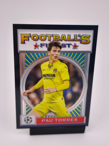Pau Torres 2021 Topps Finest Black Refractor /25